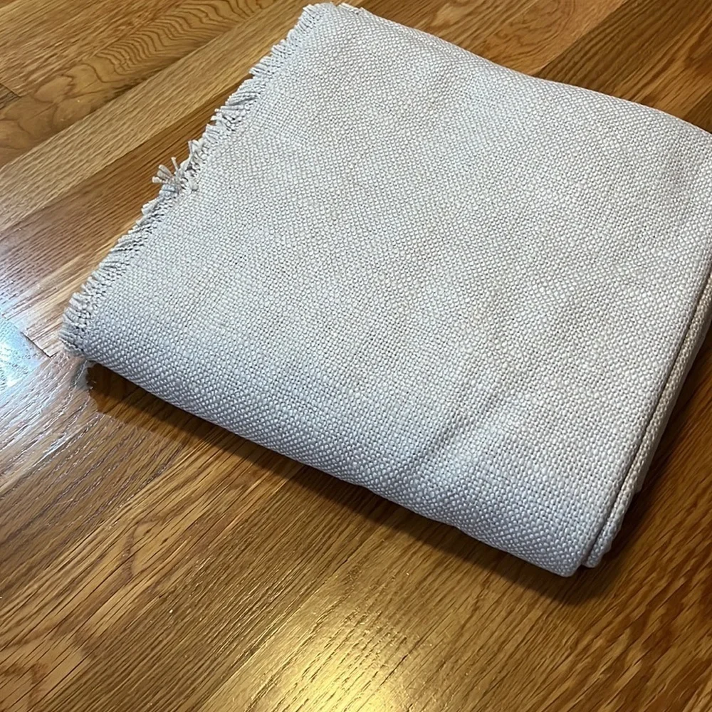 Anthropologie Luxe Linen Blend Curtain Panel set New 50 x 108
